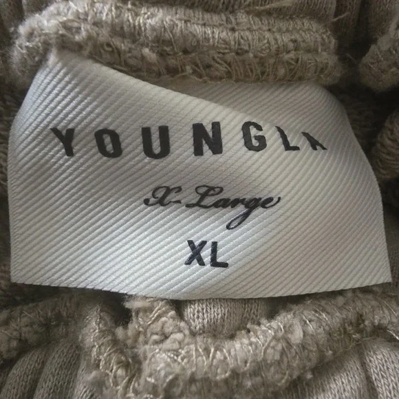 YoungLa #1063 ‎ Effortless Sets Mens XL Beige Embroidered Logo - Picture 7 of 8
